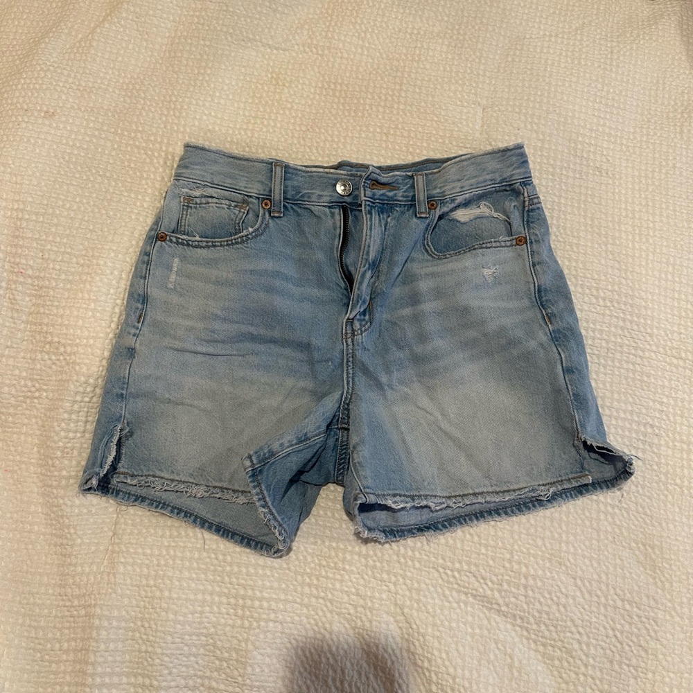 American Eagle Outfitters Blue Jean Shorts Mid-Rise Casual